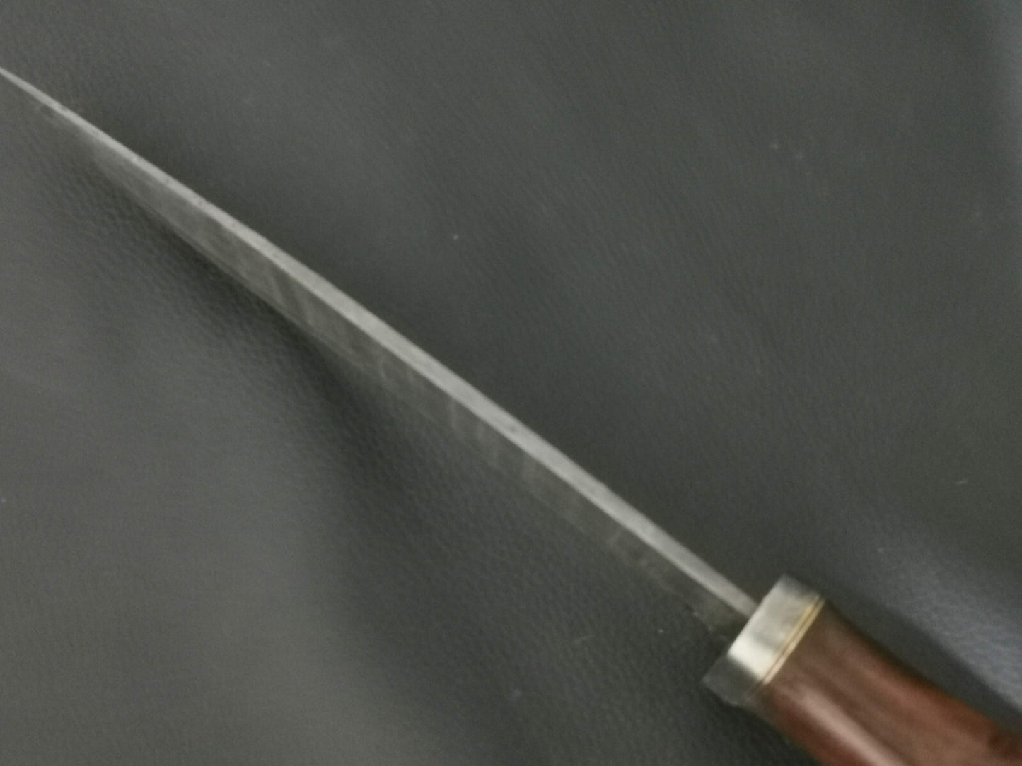 14" CUSTOM HAND MADE DAMASCUS STEEL BOWIE KNIFE ROSEWOOD HANDLE WITH SHEATH